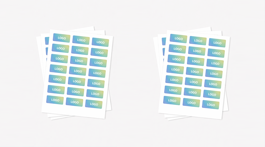 Rectangular Labels on Sheets