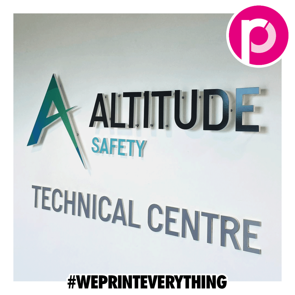 Stylish Acrylic Standoff Mounted Sign