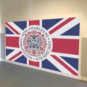Riverside Printers in Corby celebrating the King's Coronation 2023 custom printed foamex boards