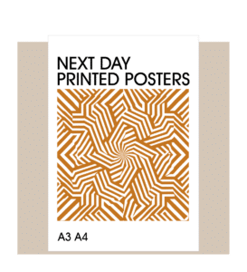 Next Day Printed A3 A4 Posters